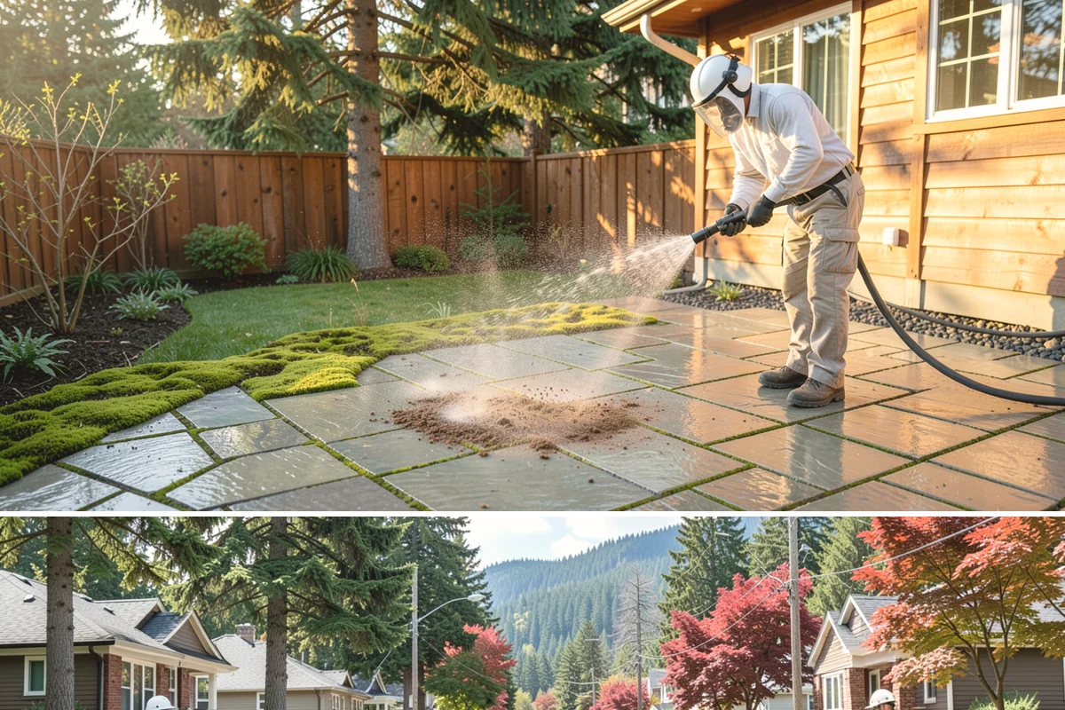 Medical Facility Exterior Cleaning in Hunts Point, King County, WA - Twice a year, ideally in spring and fall, keeps a medical exterior consistently clean given the Northwest's long damp seasons.