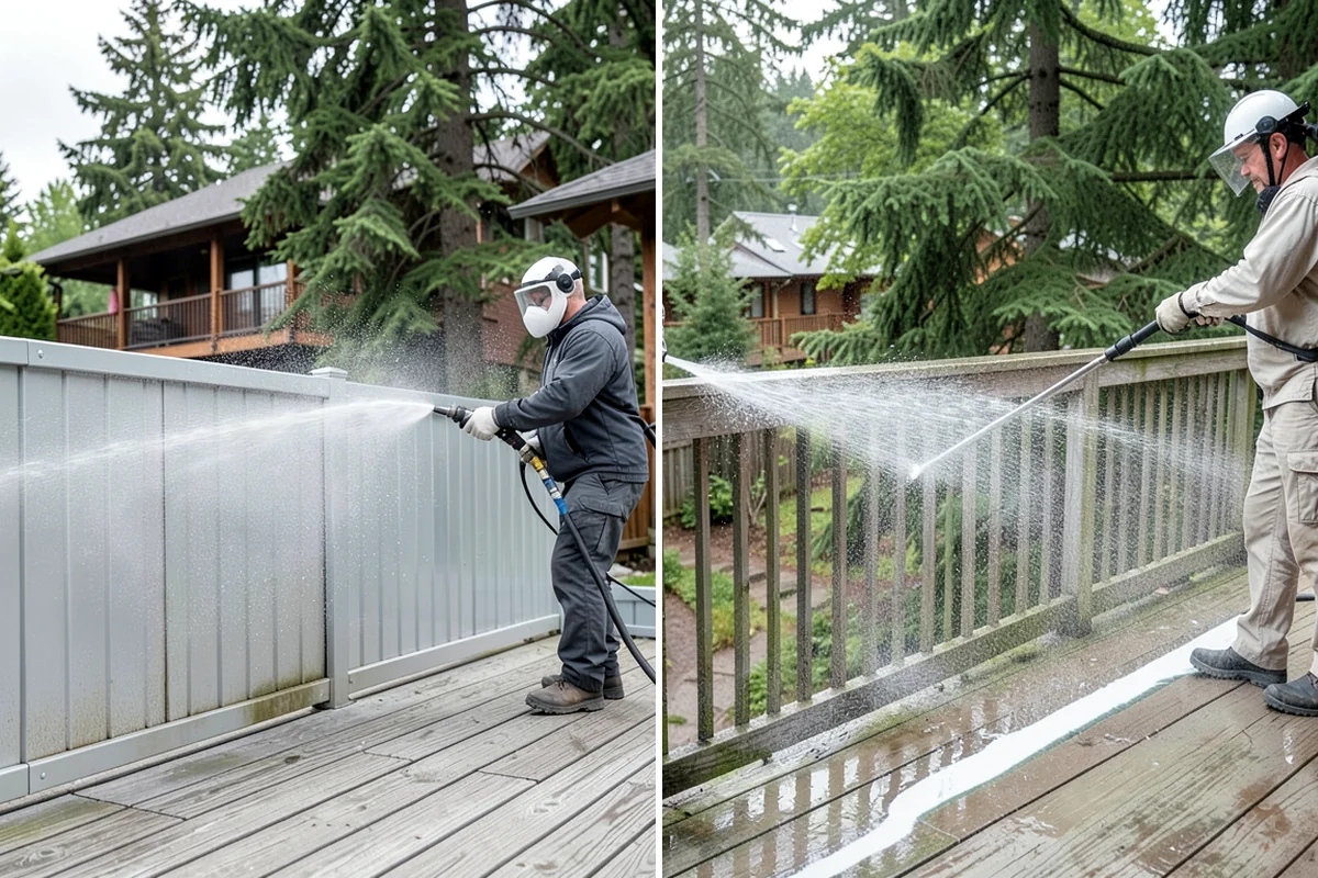 Medical Facility Exterior Cleaning in Kenmore, King County, WA - Cordon off work zones and protect landscaping and entry mats