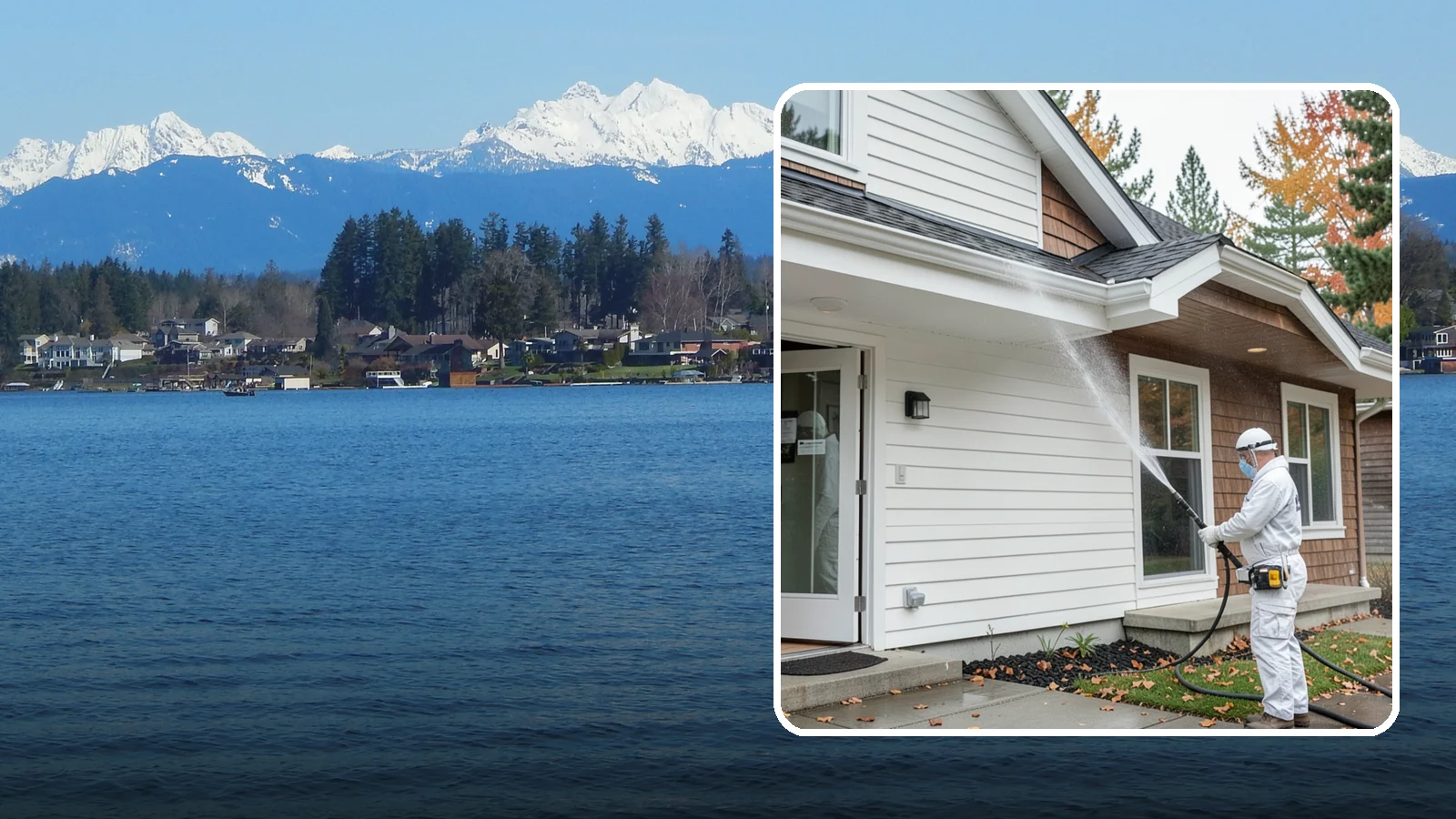 Medical Facility Exterior Cleaning in Lake Stevens, Snohomish County, WA - Sanitizing exterior wash for clinics and medical offices that removes biofilm, mildew, and grime from entrances, walkways, and...