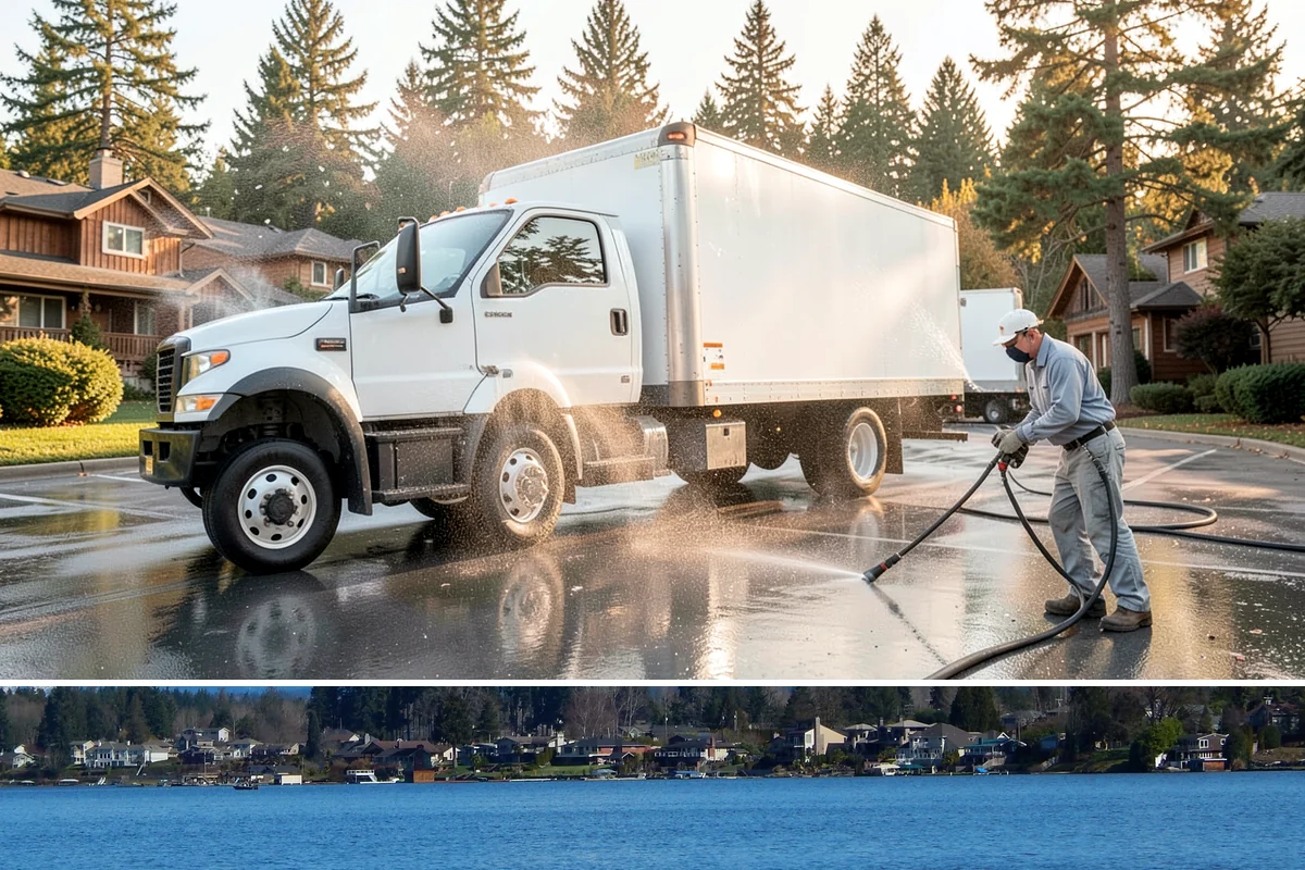 Medical Facility Exterior Cleaning in Lake Stevens, Snohomish County, WA - Twice a year, ideally in spring and fall, keeps a medical exterior consistently clean given the Northwest's long damp seasons.