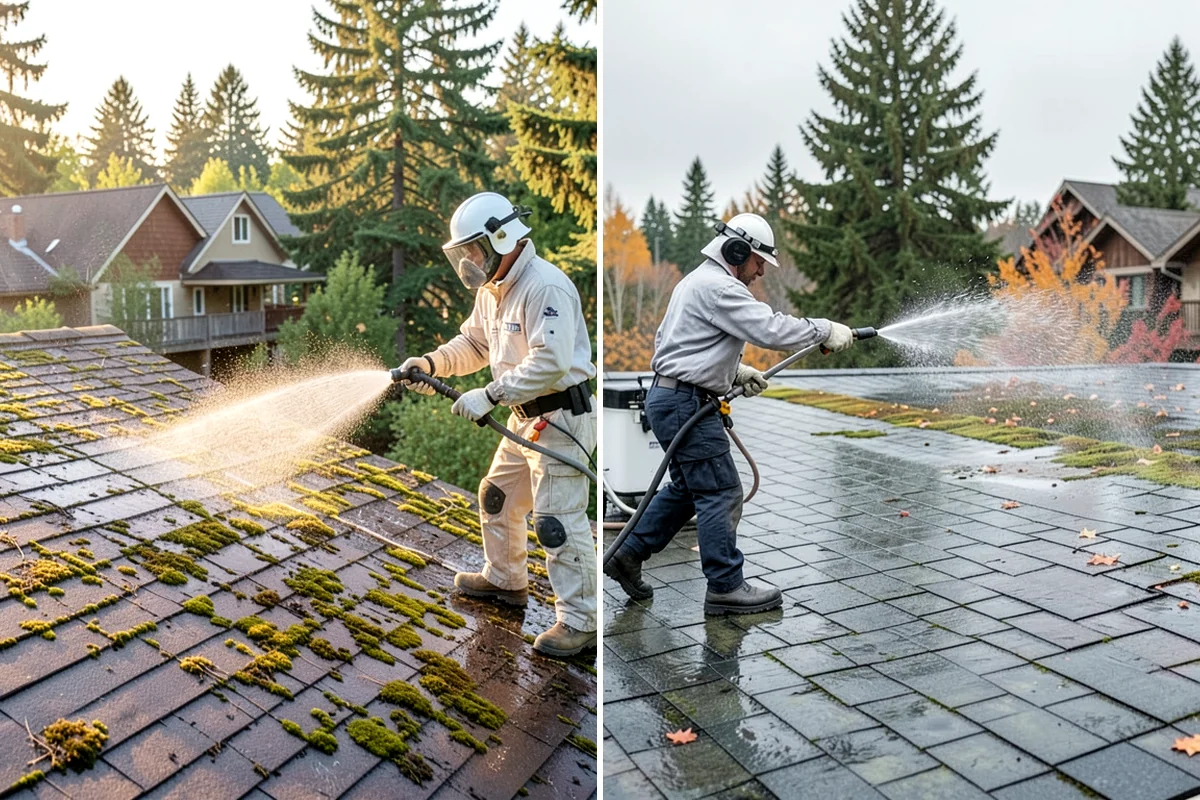 Medical Facility Exterior Cleaning in Lyman, Skagit County, WA - Cordon off work zones and protect landscaping and entry mats