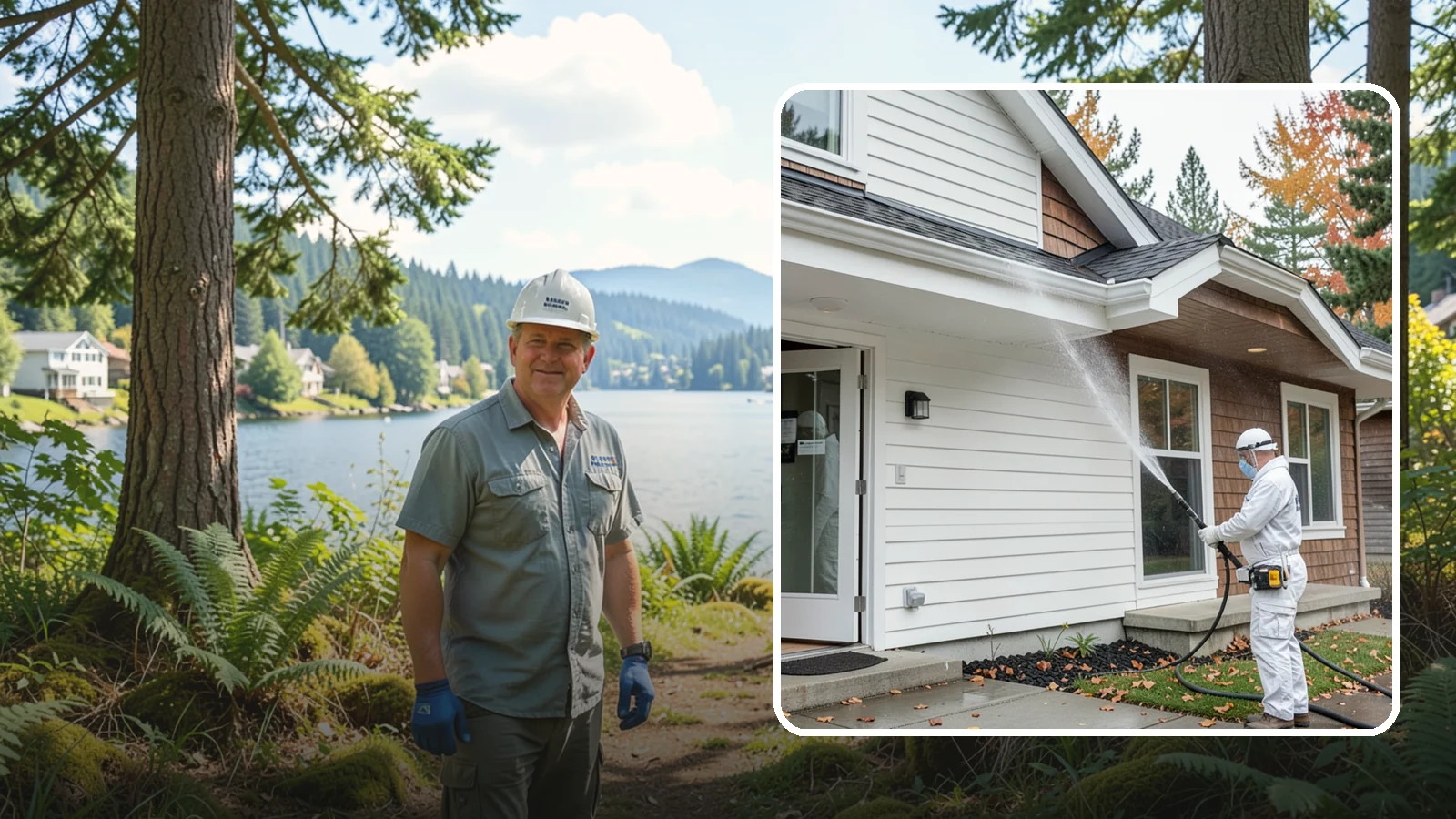 Medical Facility Exterior Cleaning in Milton, King County, WA - Sanitizing exterior wash for clinics and medical offices that removes biofilm, mildew, and grime from entrances, walkways, and...