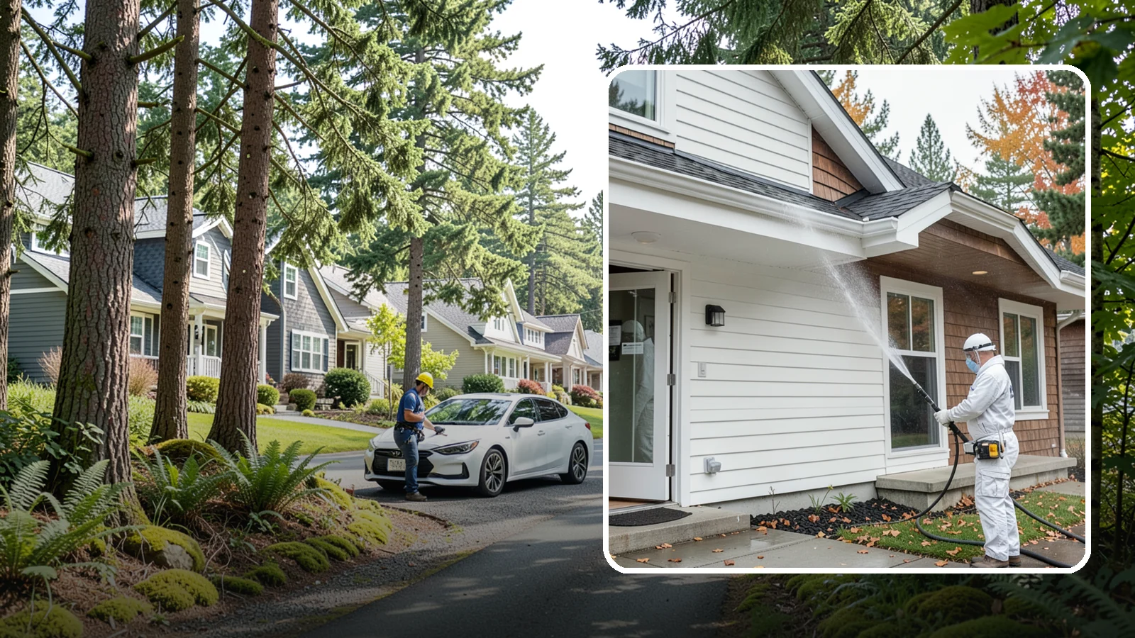 Medical Facility Exterior Cleaning in Normandy Park, King County, WA - Sanitizing exterior wash for clinics and medical offices that removes biofilm, mildew, and grime from entrances, walkways, and...