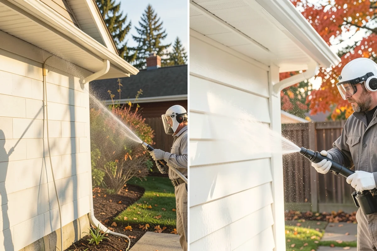 Medical Facility Exterior Cleaning in North Bend, King County, WA - Cordon off work zones and protect landscaping and entry mats