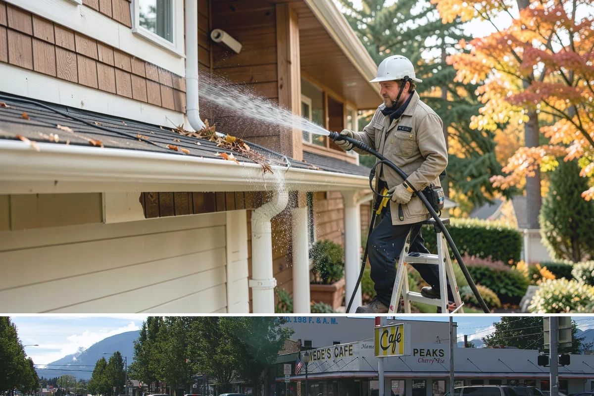 Medical Facility Exterior Cleaning in North Bend, King County, WA - Twice a year, ideally in spring and fall, keeps a medical exterior consistently clean given the Northwest's long damp seasons.