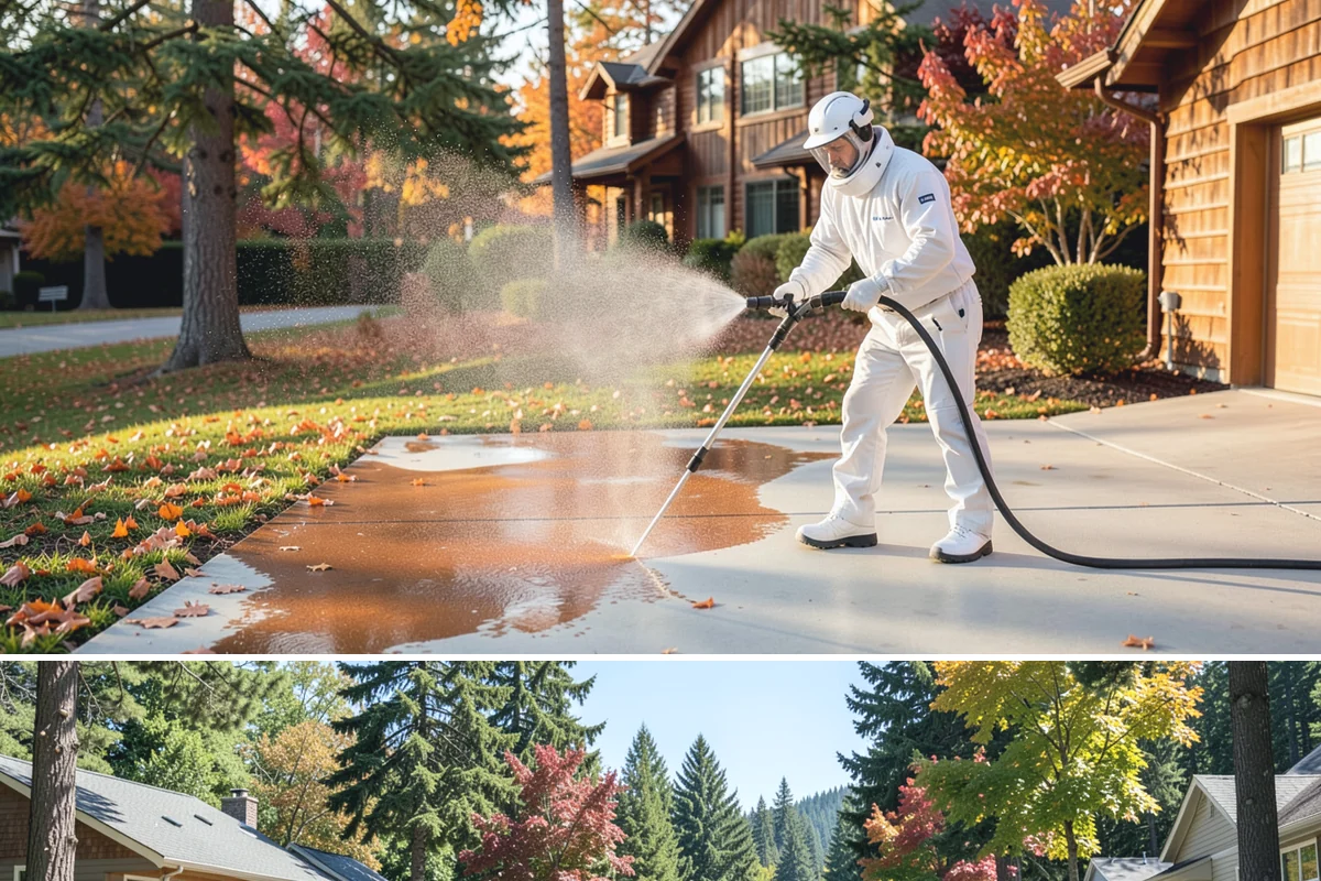 Medical Facility Exterior Cleaning in Orting, Pierce County, WA - Twice a year, ideally in spring and fall, keeps a medical exterior consistently clean given the Northwest's long damp seasons.