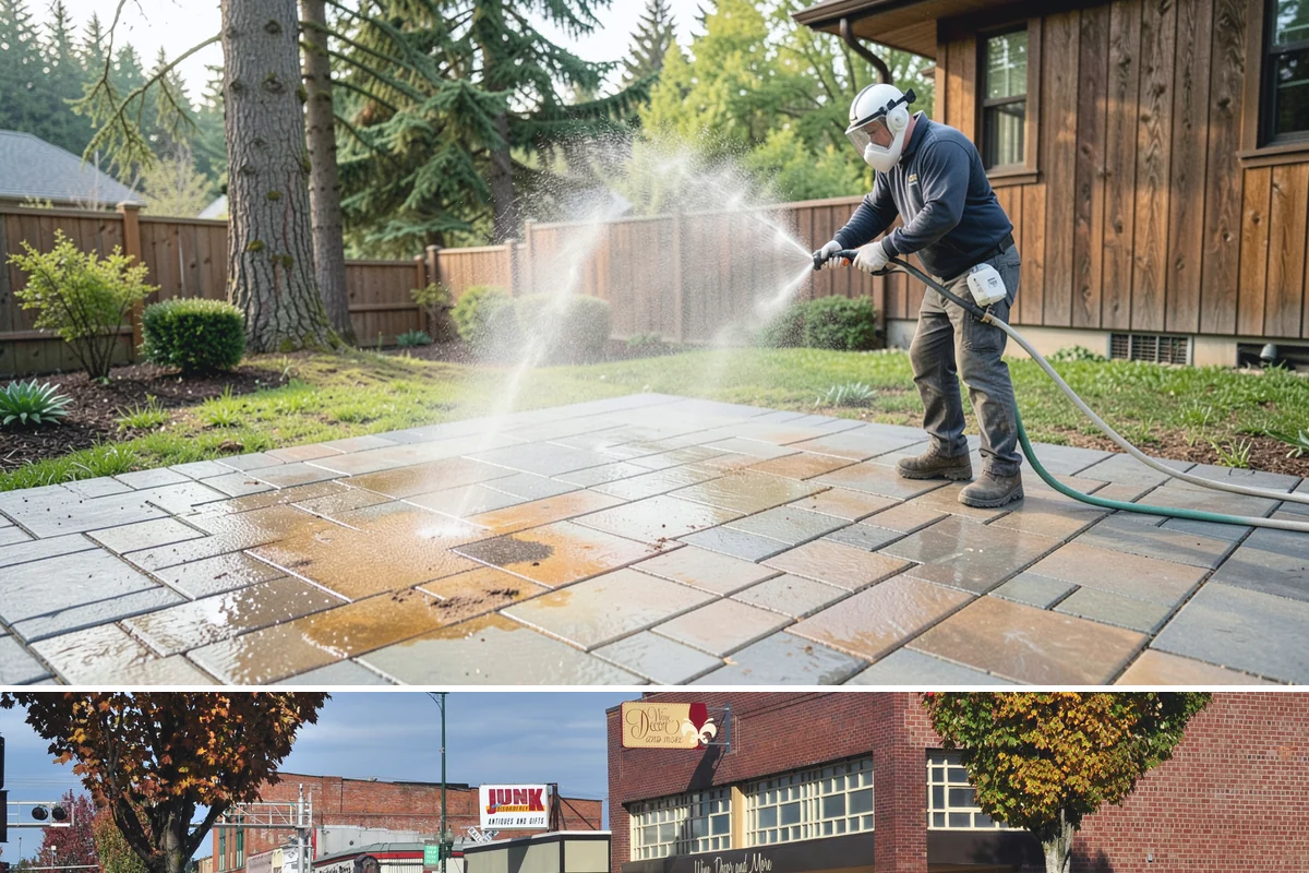 Medical Facility Exterior Cleaning in Puyallup, Pierce County, WA - Twice a year, ideally in spring and fall, keeps a medical exterior consistently clean given the Northwest's long damp seasons.