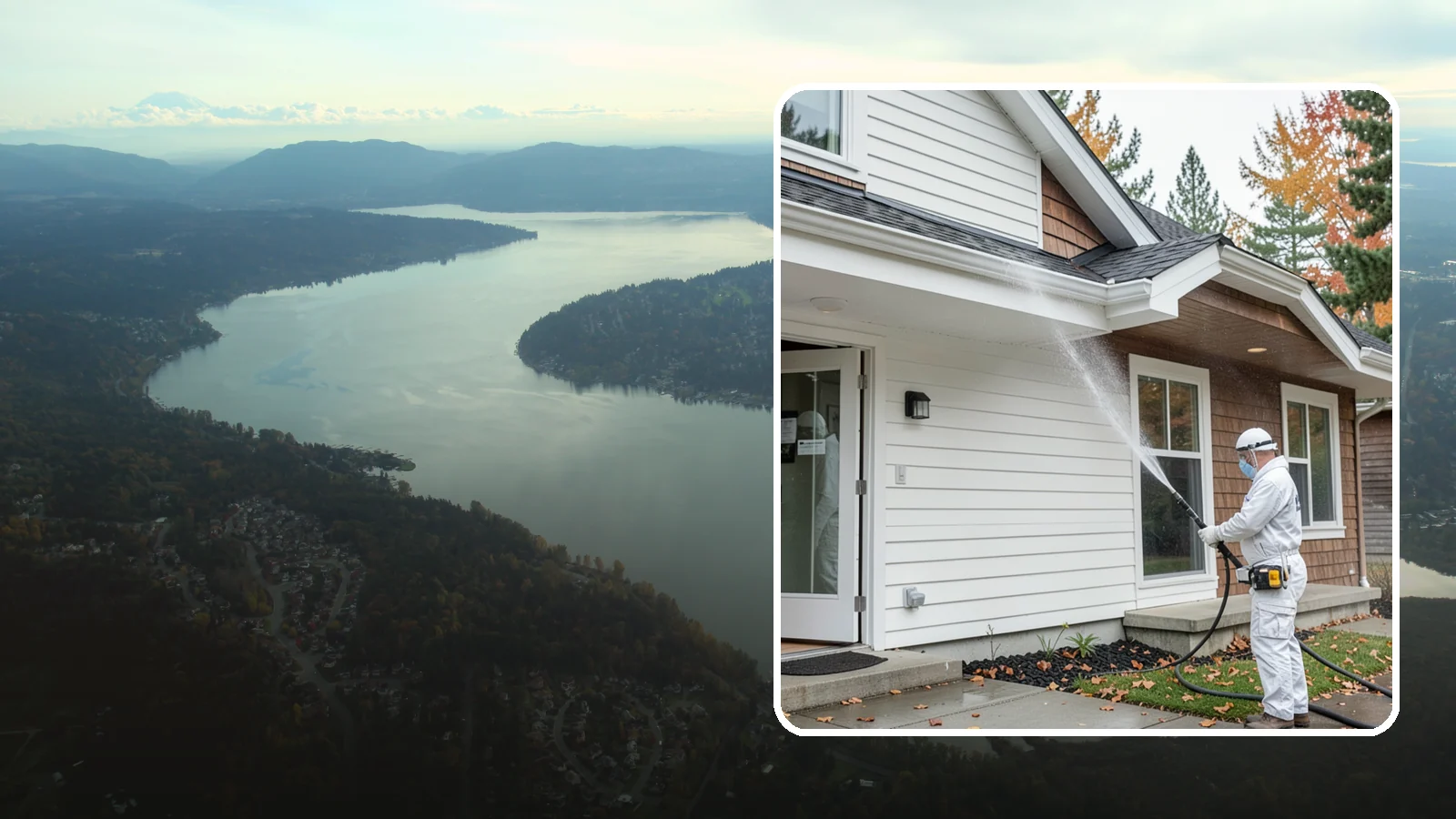 Medical Facility Exterior Cleaning in Sammamish, King County, WA - Sanitizing exterior wash for clinics and medical offices that removes biofilm, mildew, and grime from entrances, walkways, and...