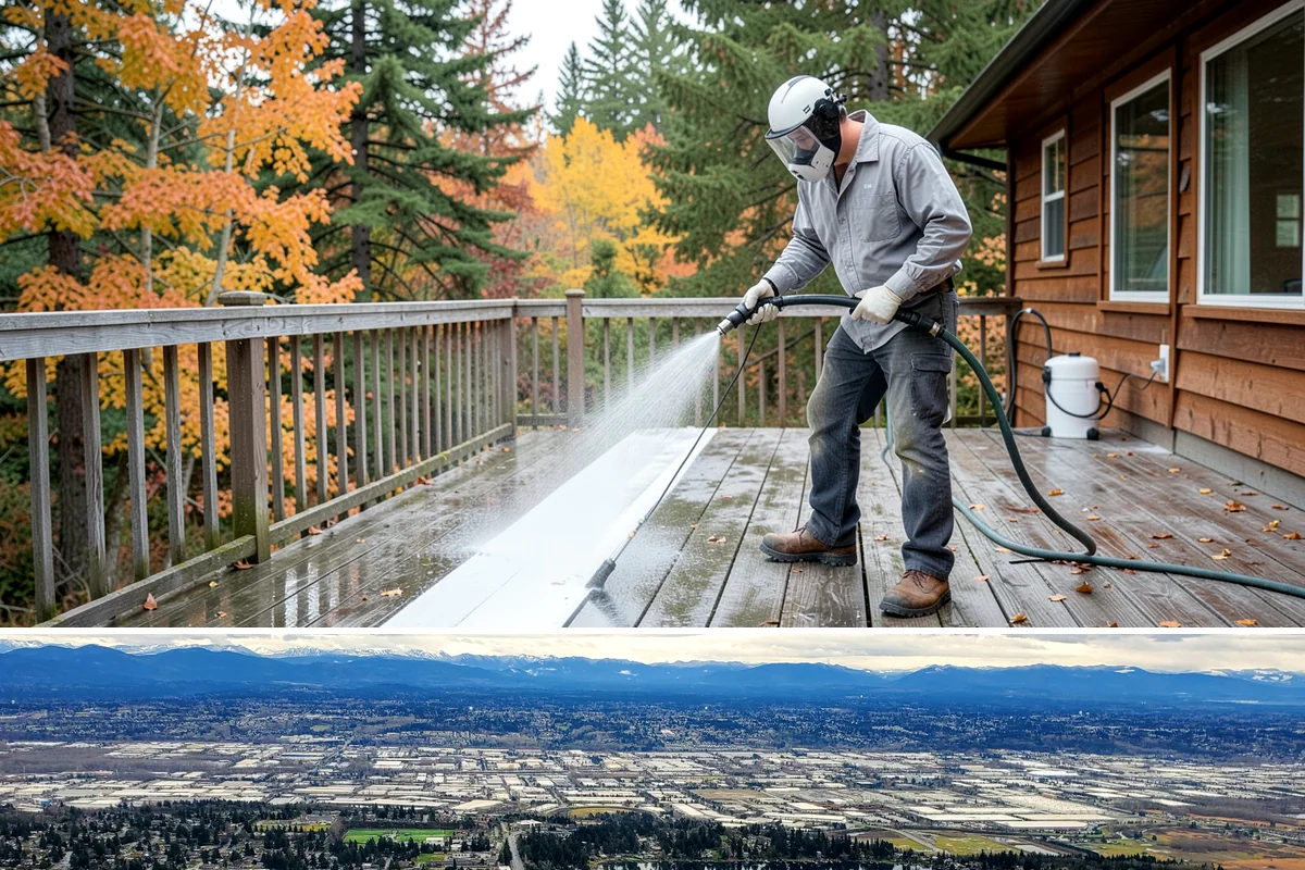 Medical Facility Exterior Cleaning in SeaTac, King County, WA - Twice a year, ideally in spring and fall, keeps a medical exterior consistently clean given the Northwest's long damp seasons.