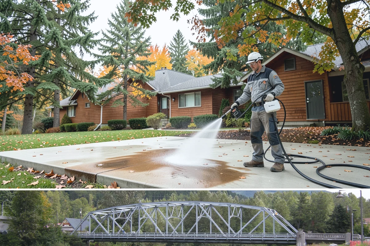 Medical Facility Exterior Cleaning in Skykomish, King County, WA - Twice a year, ideally in spring and fall, keeps a medical exterior consistently clean given the Northwest's long damp seasons.