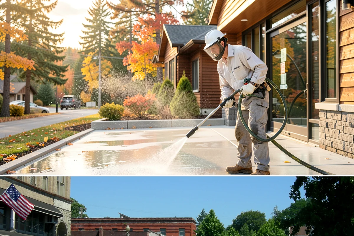 Medical Facility Exterior Cleaning in Snohomish, Snohomish County, WA - Twice a year, ideally in spring and fall, keeps a medical exterior consistently clean given the Northwest's long damp seasons.
