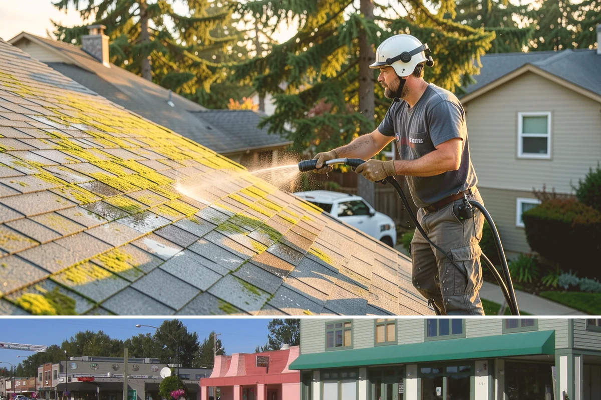 Medical Facility Exterior Cleaning in Snoqualmie, King County, WA - Twice a year, ideally in spring and fall, keeps a medical exterior consistently clean given the Northwest's long damp seasons.