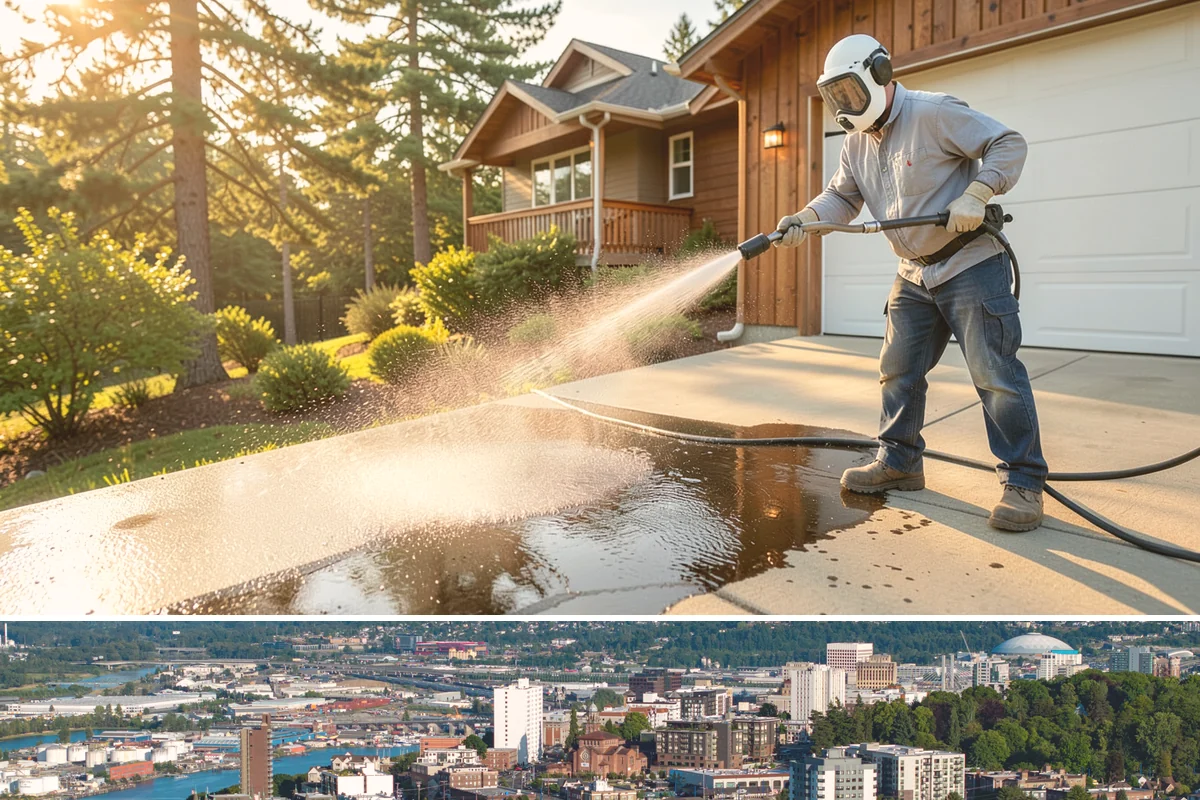 Medical Facility Exterior Cleaning in Tacoma, Pierce County, WA - Twice a year, ideally in spring and fall, keeps a medical exterior consistently clean given the Northwest's long damp seasons.