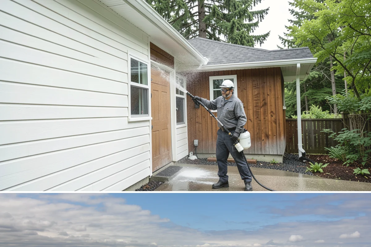Medical Facility Exterior Cleaning in University Place, Pierce County, WA - Twice a year, ideally in spring and fall, keeps a medical exterior consistently clean given the Northwest's long damp seasons.