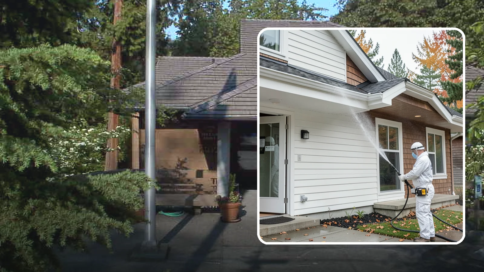 Medical Facility Exterior Cleaning in Yarrow Point, King County, WA - Sanitizing exterior wash for clinics and medical offices that removes biofilm, mildew, and grime from entrances, walkways, and...