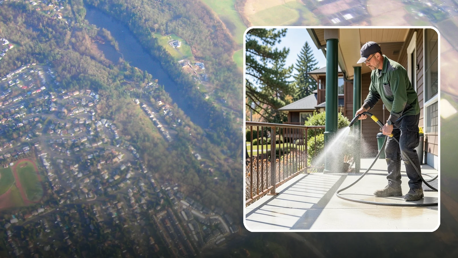 Metal Cleaning in Algona, King County, WA - Gentle cleaning of exterior metal surfaces and railings that removes grime, oxidation film, and staining without scratching.