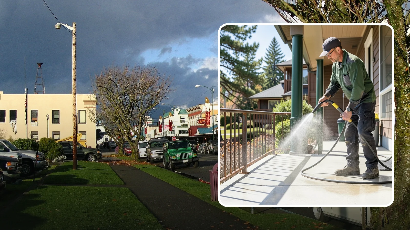 Metal Cleaning in Arlington, Snohomish County, WA - Gentle cleaning of exterior metal surfaces and railings that removes grime, oxidation film, and staining without scratching.