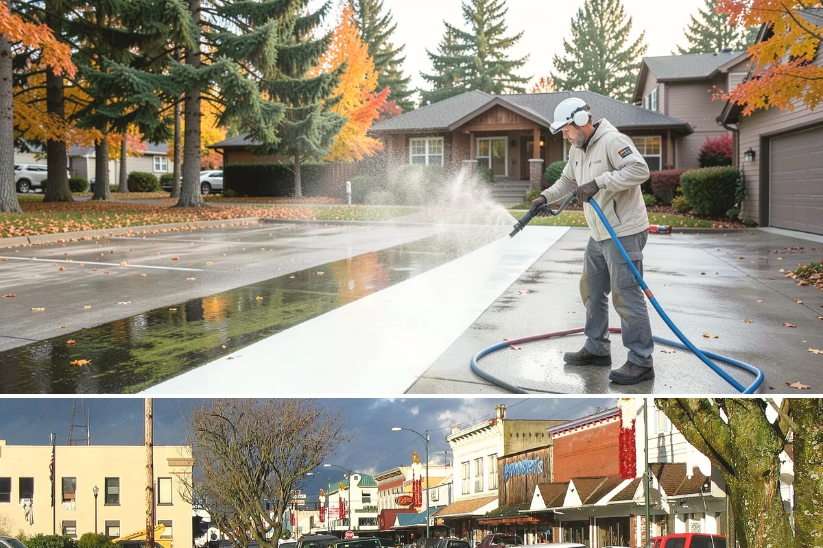 Metal Cleaning in Arlington, Snohomish County, WA - Clean exterior metal in late spring to remove the film that builds through the damp winter and to slow seasonal corrosion.