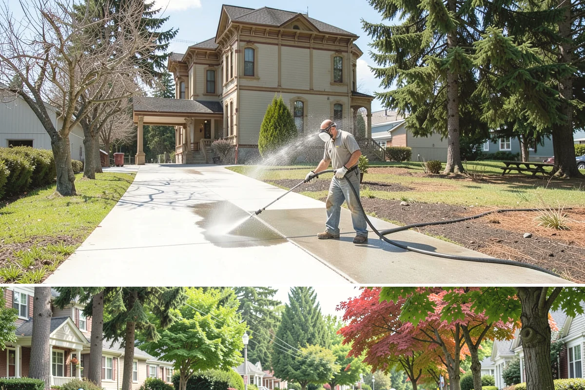 Metal Cleaning in Beaux Arts Village, King County, WA - Clean exterior metal in late spring to remove the film that builds through the damp winter and to slow seasonal corrosion.
