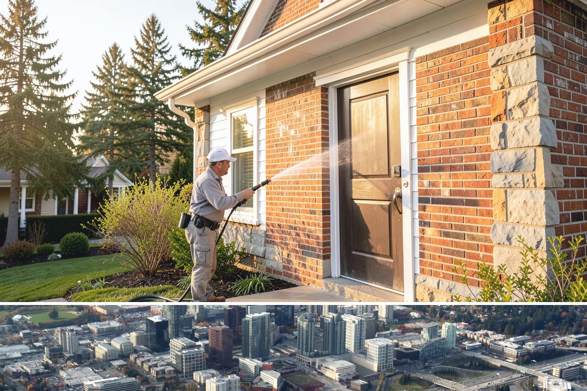 Metal Cleaning in Bellevue, King County, WA - Clean exterior metal in late spring to remove the film that builds through the damp winter and to slow seasonal corrosion.