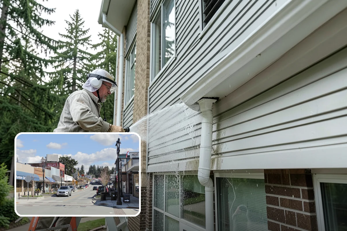 Metal Cleaning in Bothell, King County, WA - Lifts grime and oxidation film from exterior metal