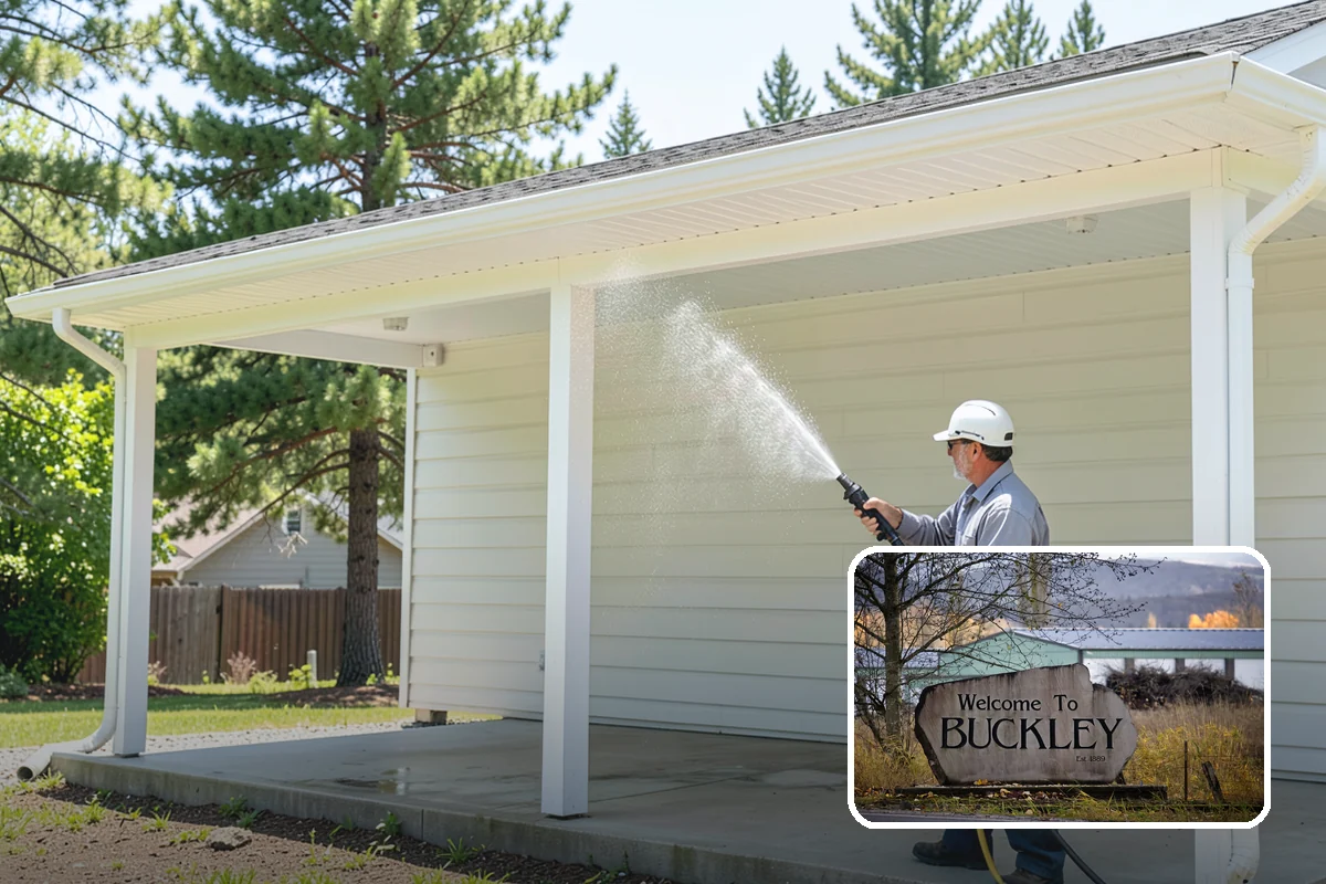 Metal Cleaning in Buckley, Pierce County, WA - Lifts grime and oxidation film from exterior metal