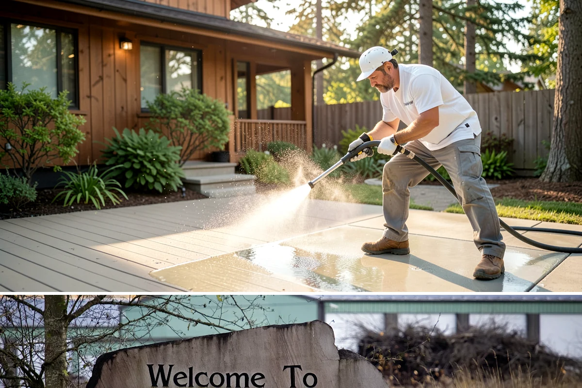 Metal Cleaning in Buckley, Pierce County, WA - Clean exterior metal in late spring to remove the film that builds through the damp winter and to slow seasonal corrosion.