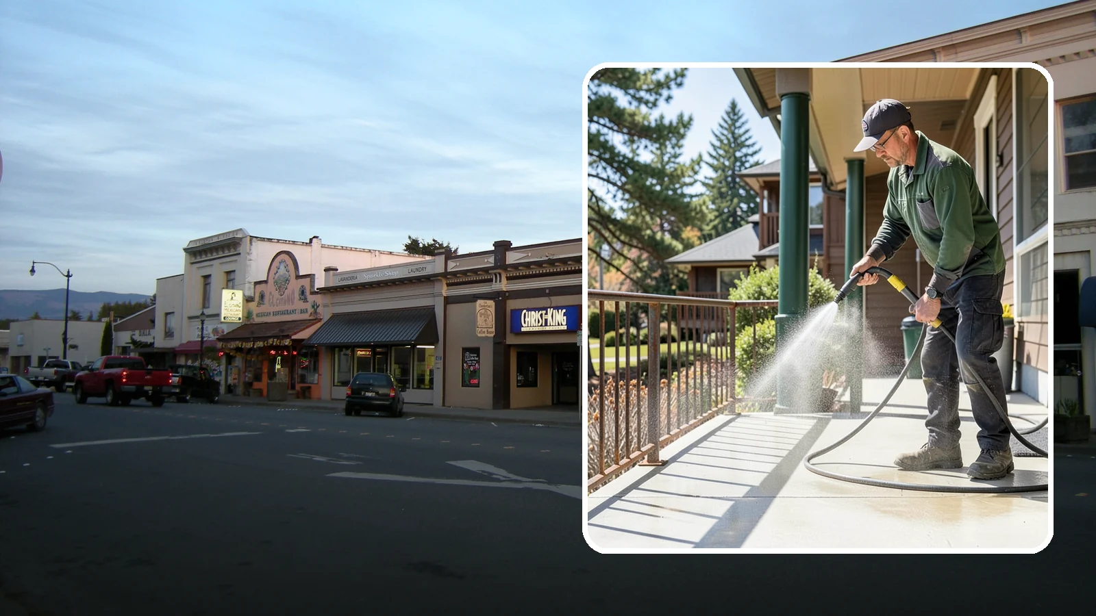 Metal Cleaning in Burlington, Skagit County, WA - Gentle cleaning of exterior metal surfaces and railings that removes grime, oxidation film, and staining without scratching.