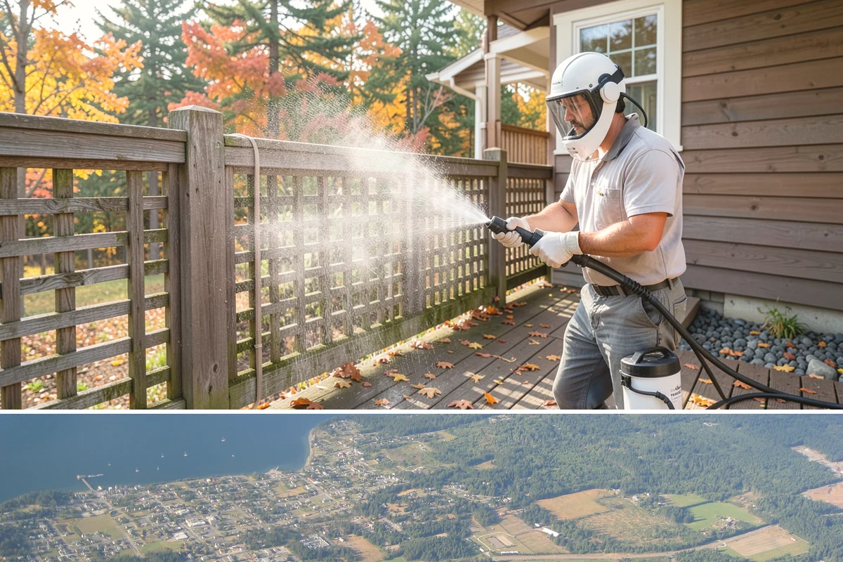 Metal Cleaning in Coupeville, Island County, WA - Clean exterior metal in late spring to remove the film that builds through the damp winter and to slow seasonal corrosion.