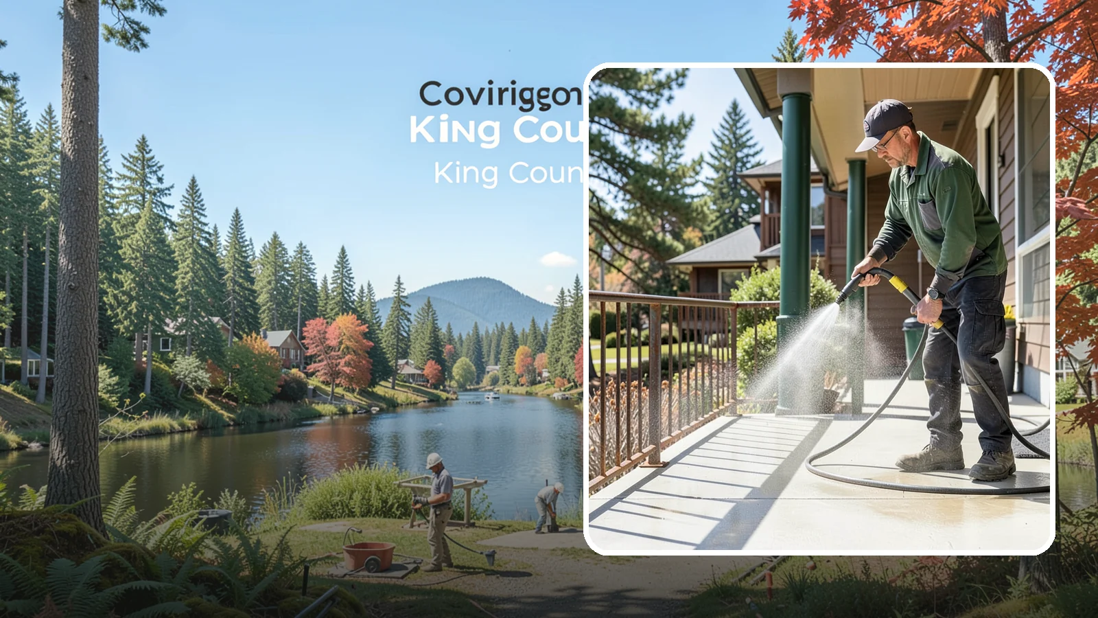 Metal Cleaning in Covington, King County, WA - Gentle cleaning of exterior metal surfaces and railings that removes grime, oxidation film, and staining without scratching.