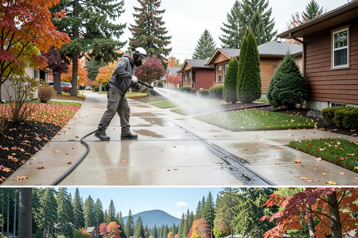 Metal Cleaning in Covington, King County, WA - Clean exterior metal in late spring to remove the film that builds through the damp winter and to slow seasonal corrosion.