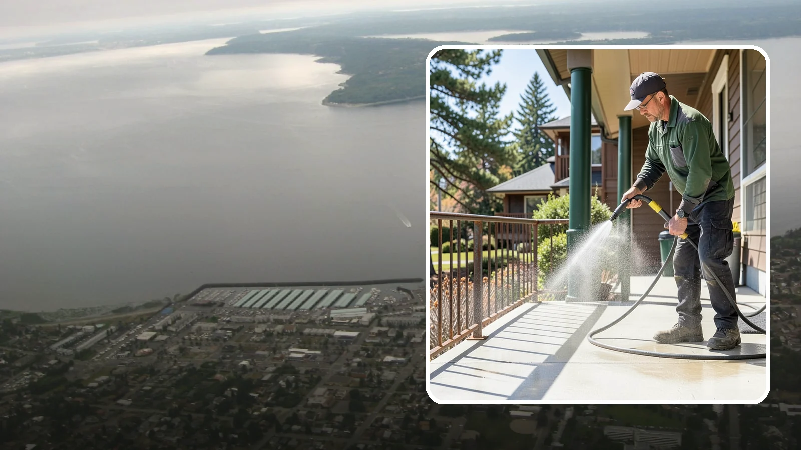 Metal Cleaning in Des Moines, King County, WA - Gentle cleaning of exterior metal surfaces and railings that removes grime, oxidation film, and staining without scratching.