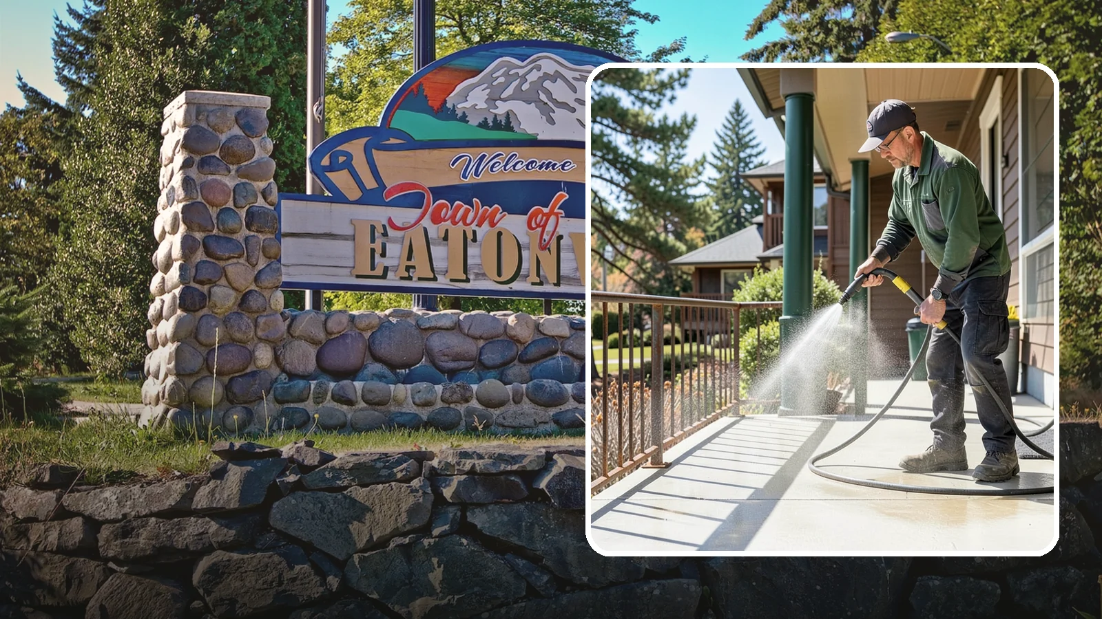 Metal Cleaning in Eatonville, Pierce County, WA - Gentle cleaning of exterior metal surfaces and railings that removes grime, oxidation film, and staining without scratching.