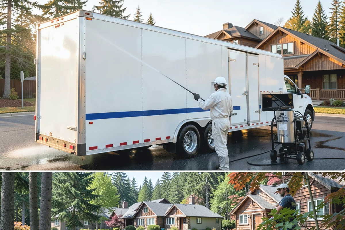 Metal Cleaning in Edgewood, Pierce County, WA - Clean exterior metal in late spring to remove the film that builds through the damp winter and to slow seasonal corrosion.