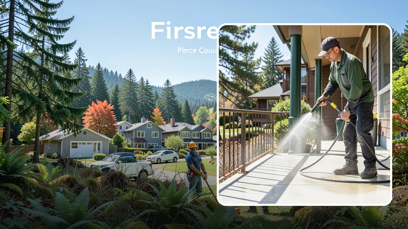 Metal Cleaning in Fircrest, Pierce County, WA - Gentle cleaning of exterior metal surfaces and railings that removes grime, oxidation film, and staining without scratching.