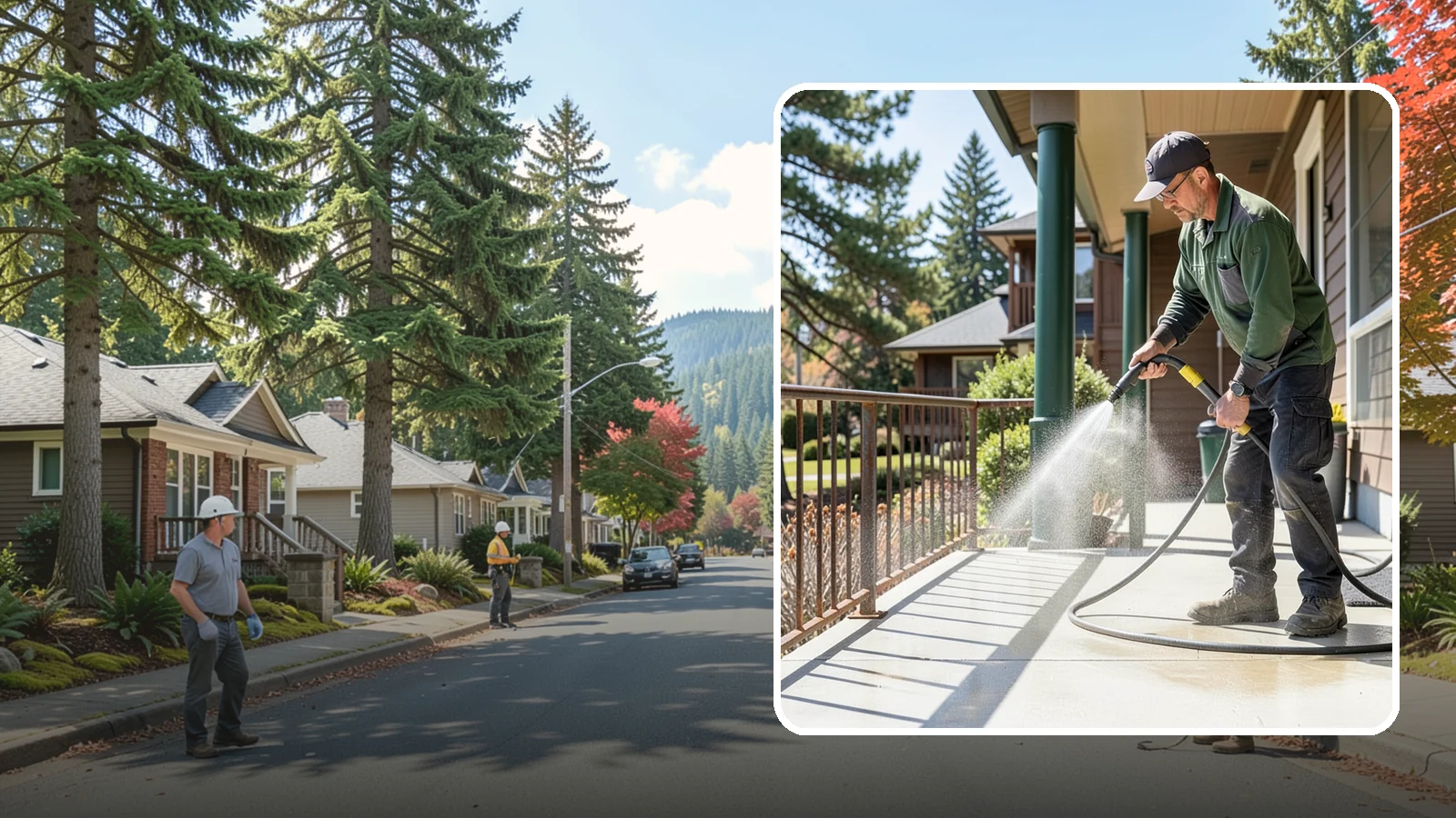 Metal Cleaning in Hunts Point, King County, WA - Gentle cleaning of exterior metal surfaces and railings that removes grime, oxidation film, and staining without scratching.