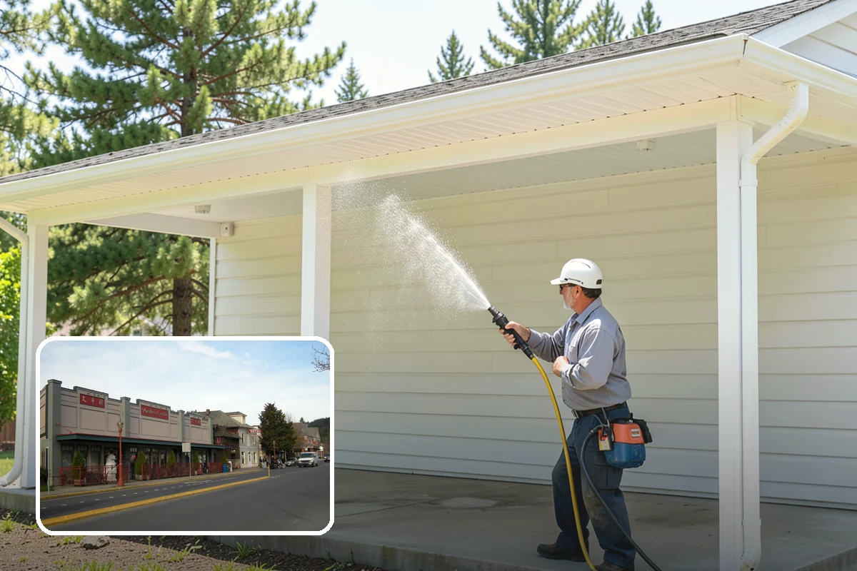 Metal Cleaning in Issaquah, King County, WA - Lifts grime and oxidation film from exterior metal