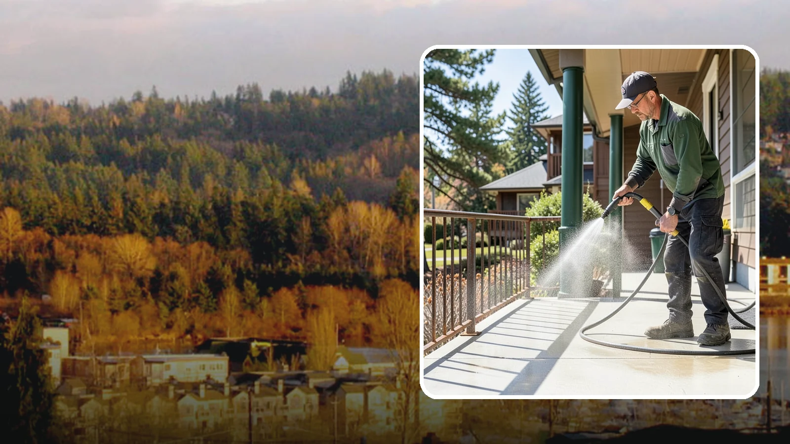 Metal Cleaning in Kenmore, King County, WA - Gentle cleaning of exterior metal surfaces and railings that removes grime, oxidation film, and staining without scratching.