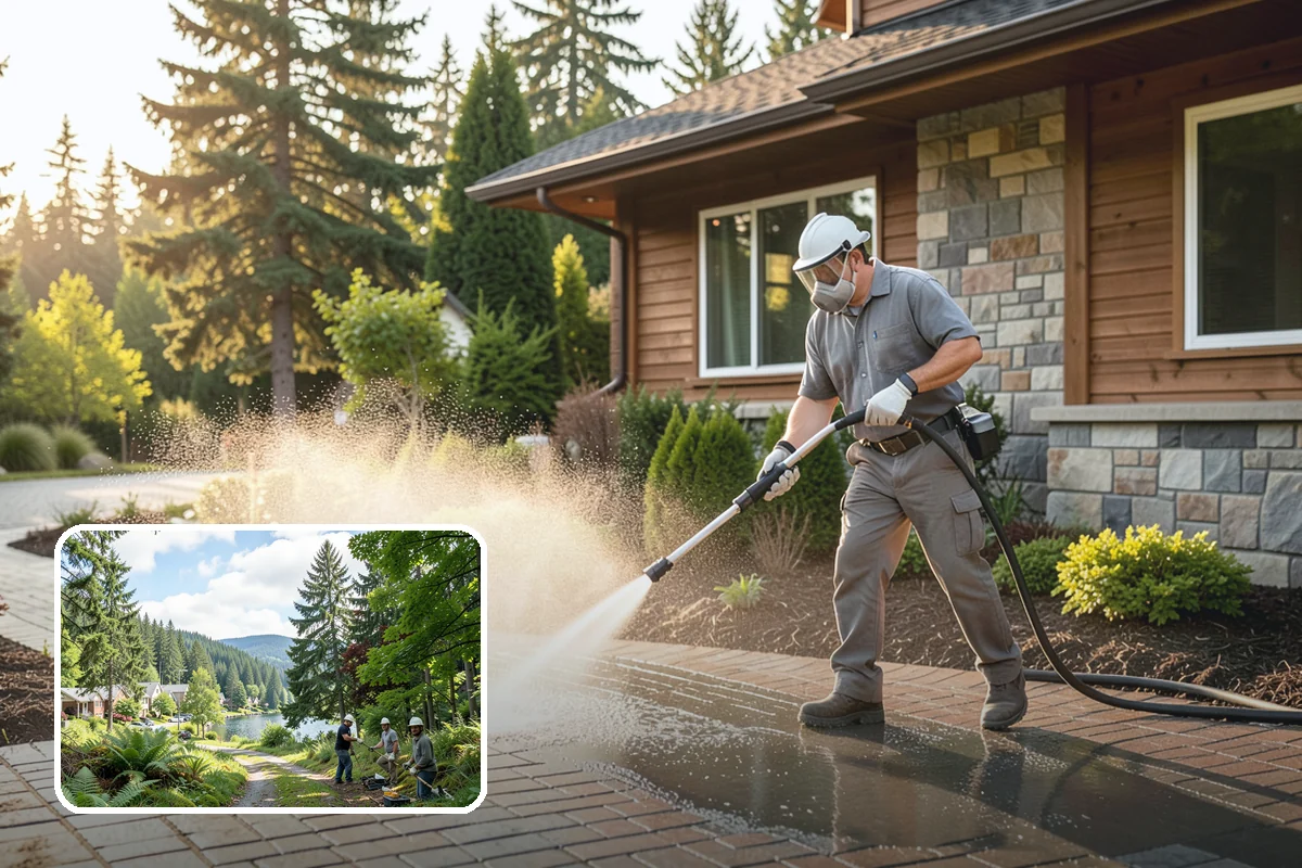 Metal Cleaning in Lake Forest Park, King County, WA - Lifts grime and oxidation film from exterior metal