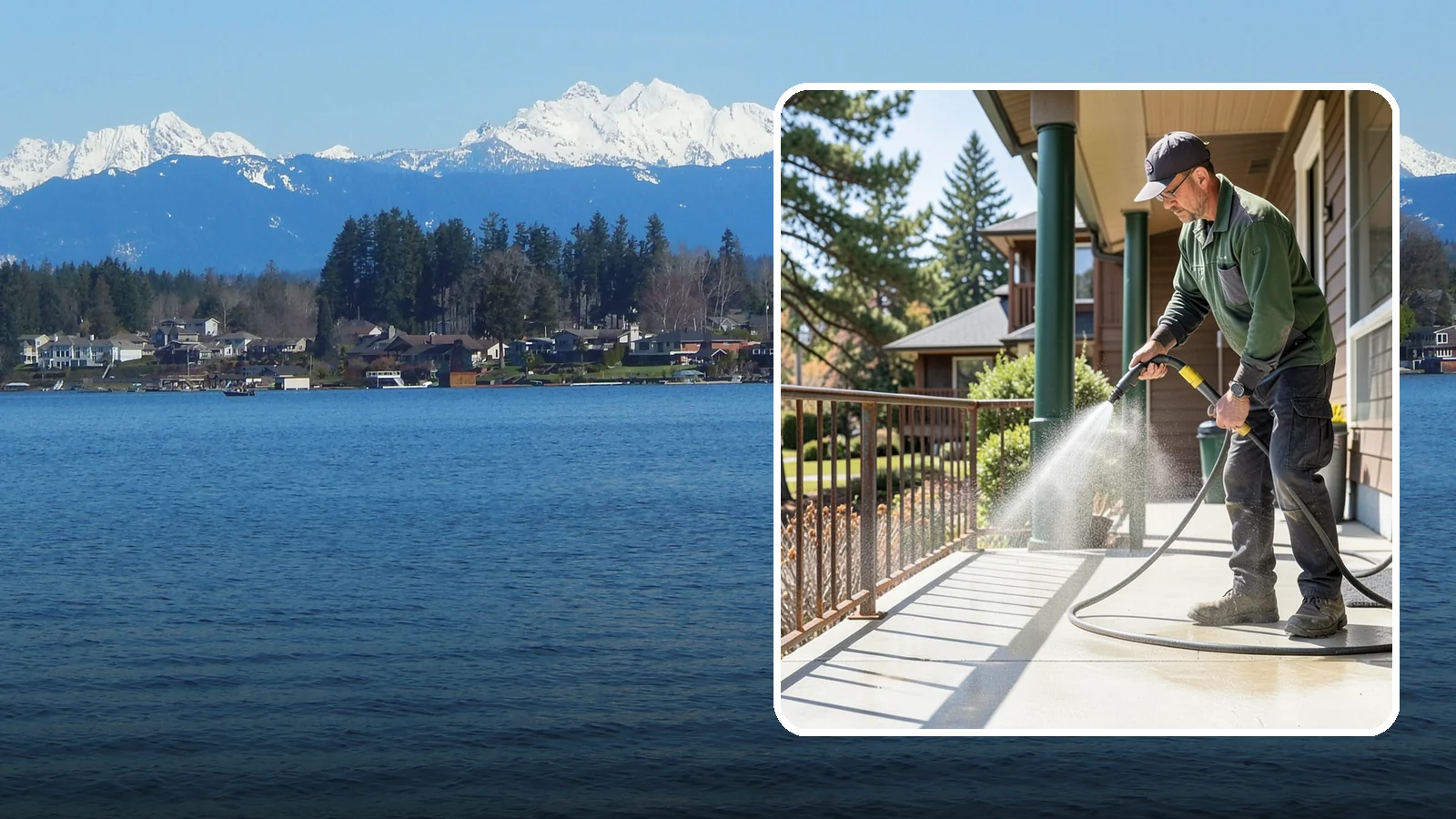Metal Cleaning in Lake Stevens, Snohomish County, WA - Gentle cleaning of exterior metal surfaces and railings that removes grime, oxidation film, and staining without scratching.