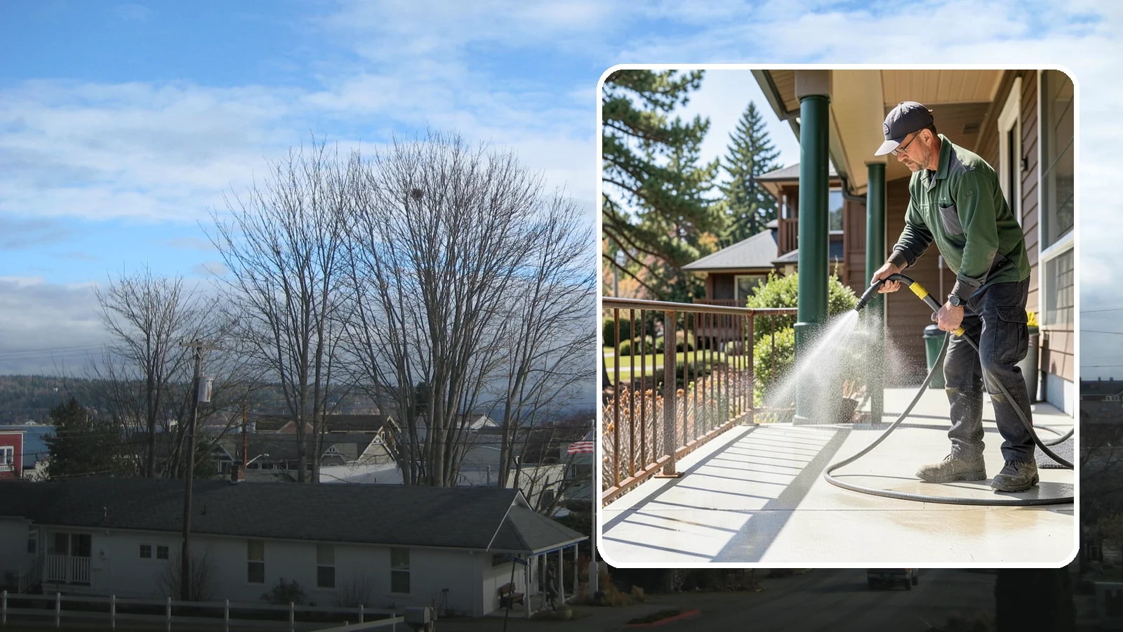 Metal Cleaning in Langley, Island County, WA - Gentle cleaning of exterior metal surfaces and railings that removes grime, oxidation film, and staining without scratching.