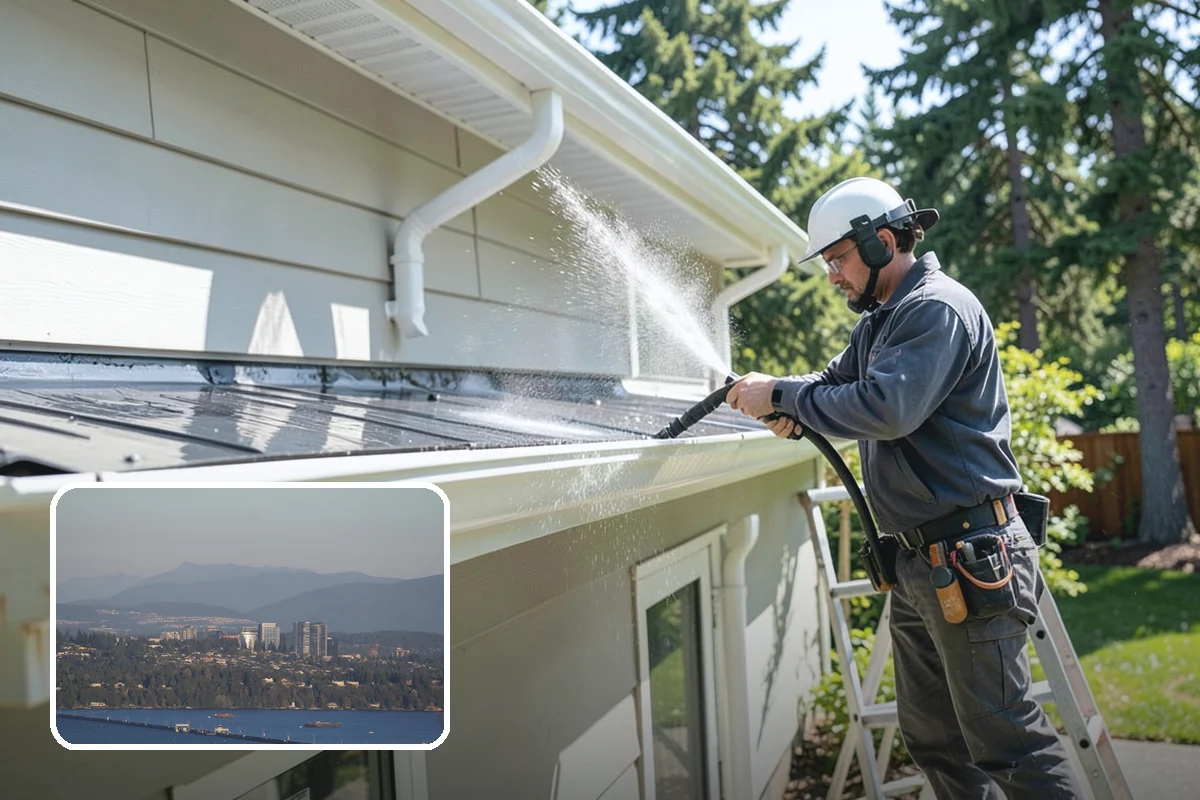 Metal Cleaning in Medina, King County, WA - Lifts grime and oxidation film from exterior metal