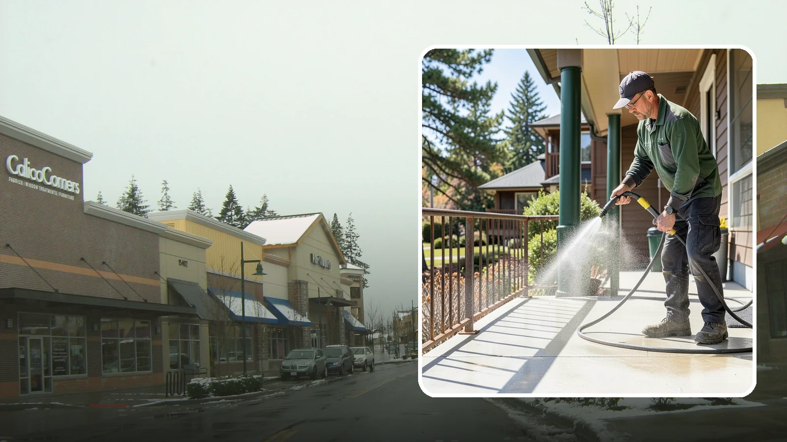 Metal Cleaning in Mill Creek, Snohomish County, WA - Gentle cleaning of exterior metal surfaces and railings that removes grime, oxidation film, and staining without scratching.