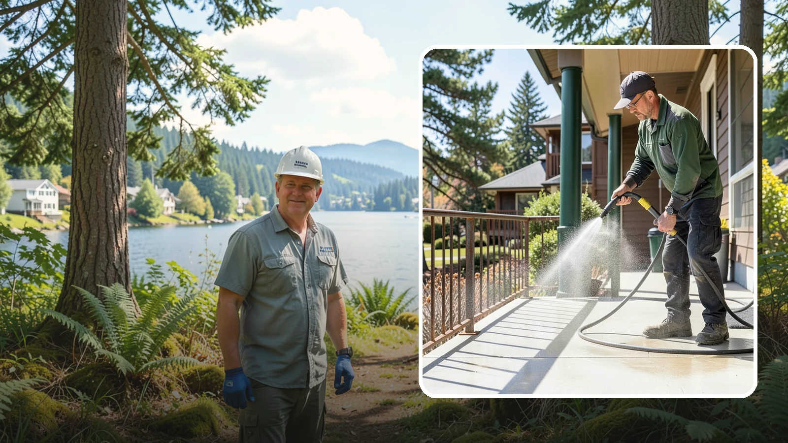 Metal Cleaning in Milton, King County, WA - Gentle cleaning of exterior metal surfaces and railings that removes grime, oxidation film, and staining without scratching.