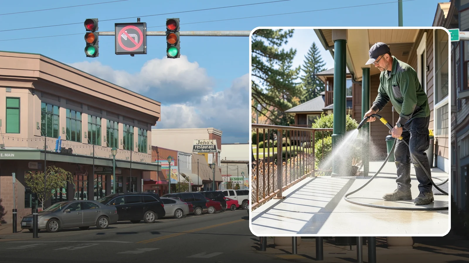 Metal Cleaning in Monroe, Snohomish County, WA - Gentle cleaning of exterior metal surfaces and railings that removes grime, oxidation film, and staining without scratching.