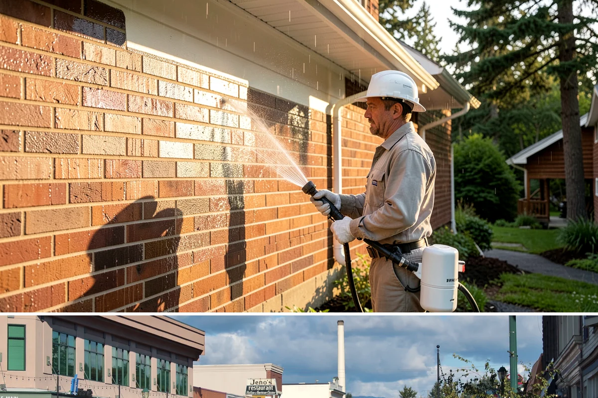 Metal Cleaning in Monroe, Snohomish County, WA - Clean exterior metal in late spring to remove the film that builds through the damp winter and to slow seasonal corrosion.