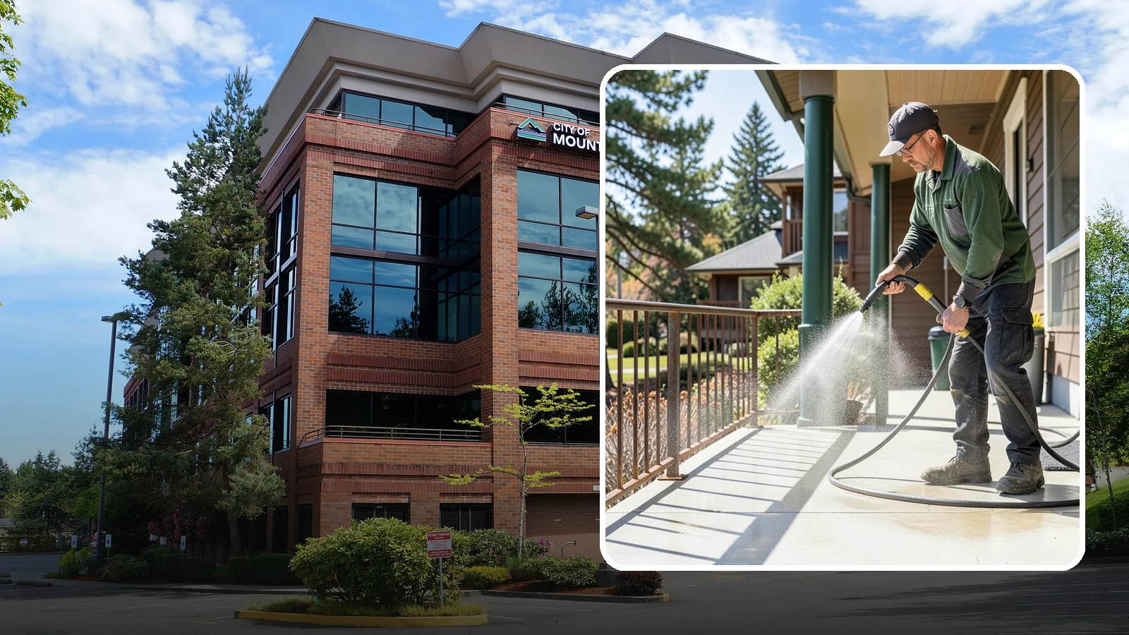Metal Cleaning in Mountlake Terrace, Snohomish County, WA - Gentle cleaning of exterior metal surfaces and railings that removes grime, oxidation film, and staining without scratching.