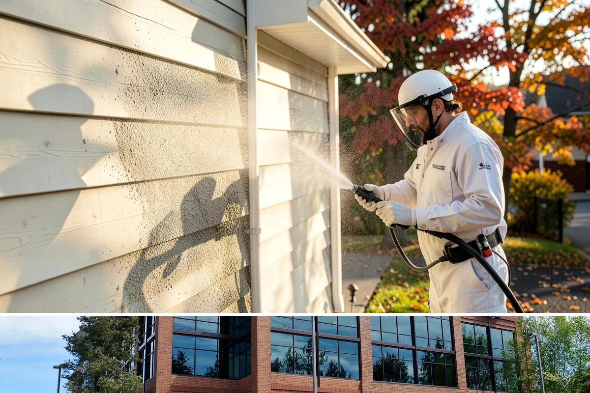 Metal Cleaning in Mountlake Terrace, Snohomish County, WA - Clean exterior metal in late spring to remove the film that builds through the damp winter and to slow seasonal corrosion.