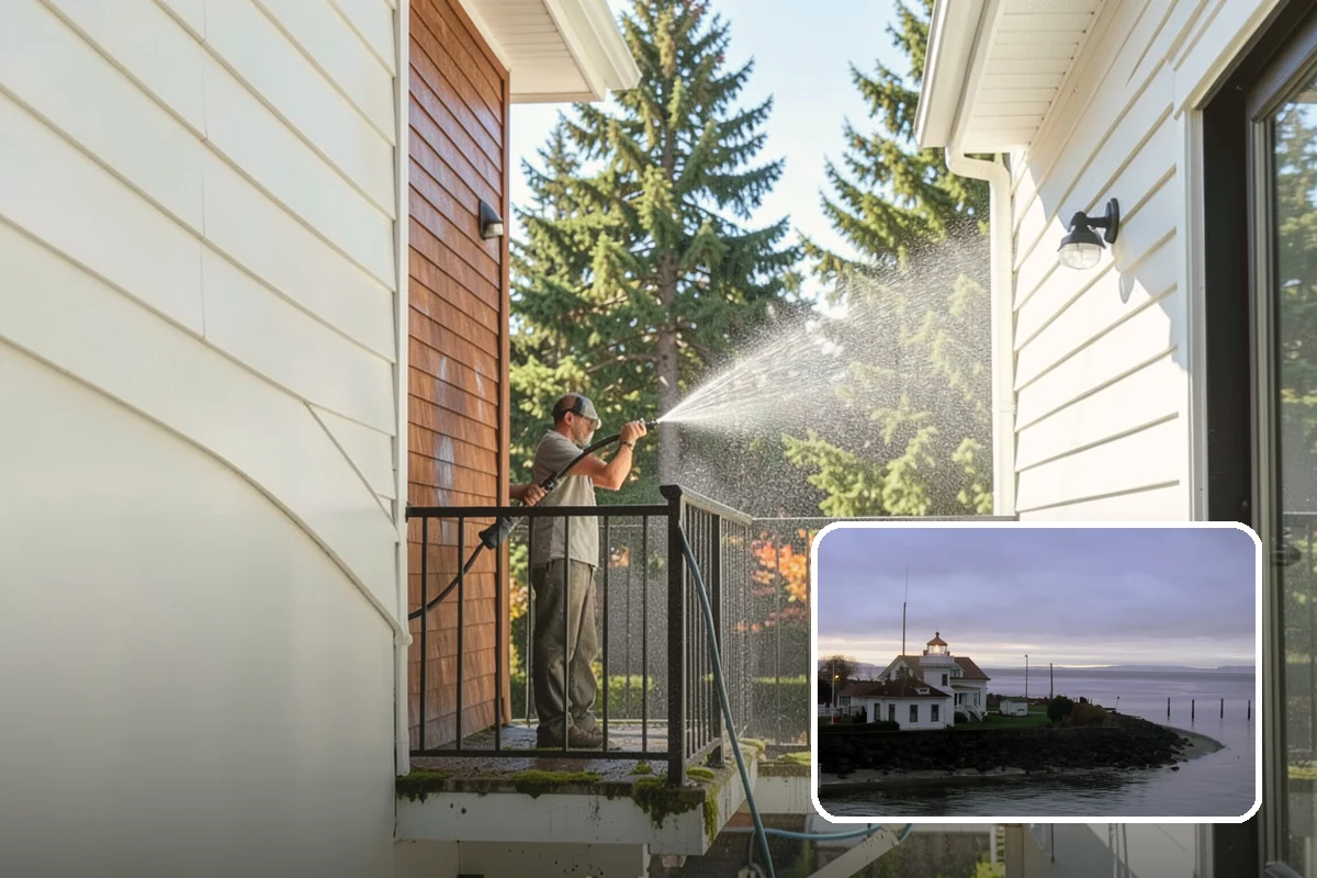 Metal Cleaning in Mukilteo, Snohomish County, WA - Lifts grime and oxidation film from exterior metal