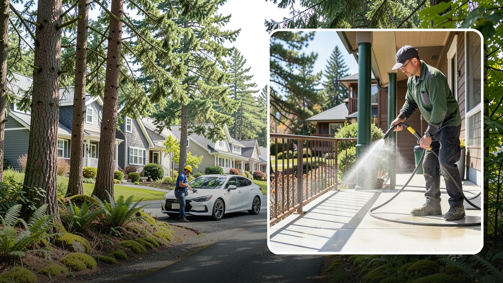 Metal Cleaning in Normandy Park, King County, WA - Gentle cleaning of exterior metal surfaces and railings that removes grime, oxidation film, and staining without scratching.